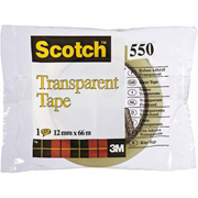 SCOTCH CINTA TRANSPARENTE 550 12mm x 66m FT510029604